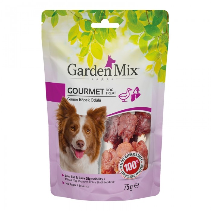 Garden Mix Gurme Tavuklu&Ördekli Köpek Ödülü 75 Gr