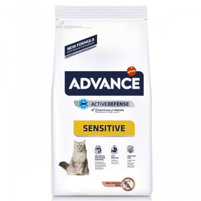 Advance Sensitive Somonlu Yetişkin Kedi Maması 10 Kg