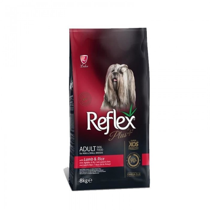 Reflex Plus Mini ve Küçük Irk Kuzulu ve Pirinçli Yetişkin Köpek Maması 8kg