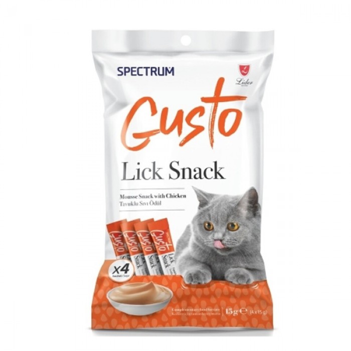 Spectrum Gusto Tavuklu Sıvı Kedi Ödül Maması 15gr (4'lü)