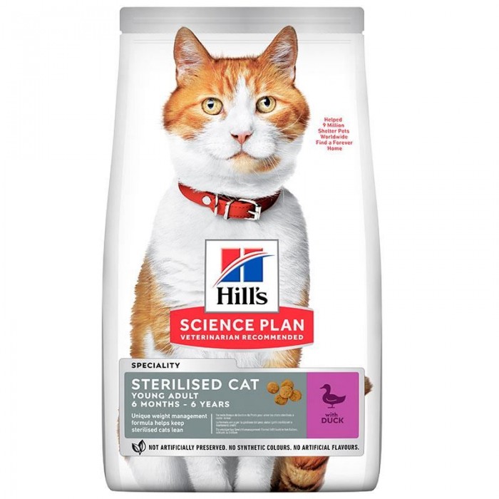 Hill's Science Plan Ördek Etli Kısırlaştırılmış Yetişkin Kedi Maması 3 kg