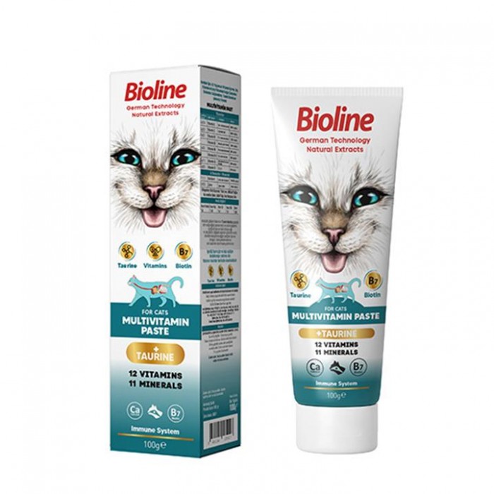 Bioline Multivitamin Paste Cat Kedi Vitamin Macunu 100 Gr