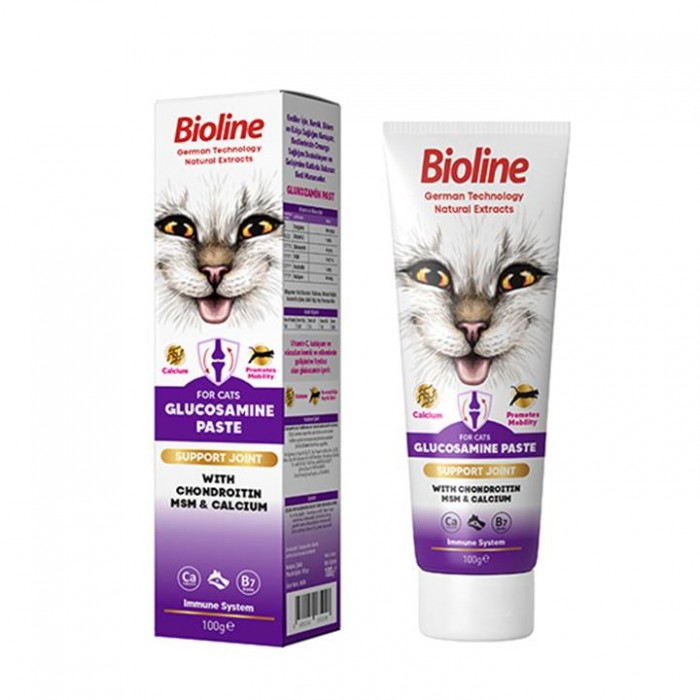 Bioline Glucosamine Kedi Eklem Desteği Takviye Macunu 100 gr