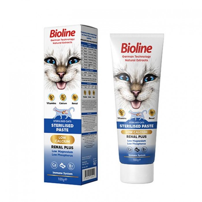 Bioline Sterilised Kısır Kediler İçin Takviye Macunu 100 Gr