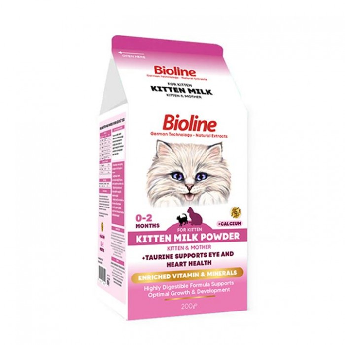 Bioline Kitten Milk Yavru Kedi Süt Tozu 200 Gr