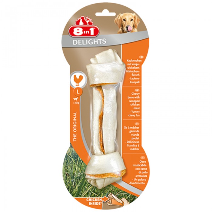 8 in 1 Delight Bones L Köpek Çiğneme Burgu Kemik 100Gr.