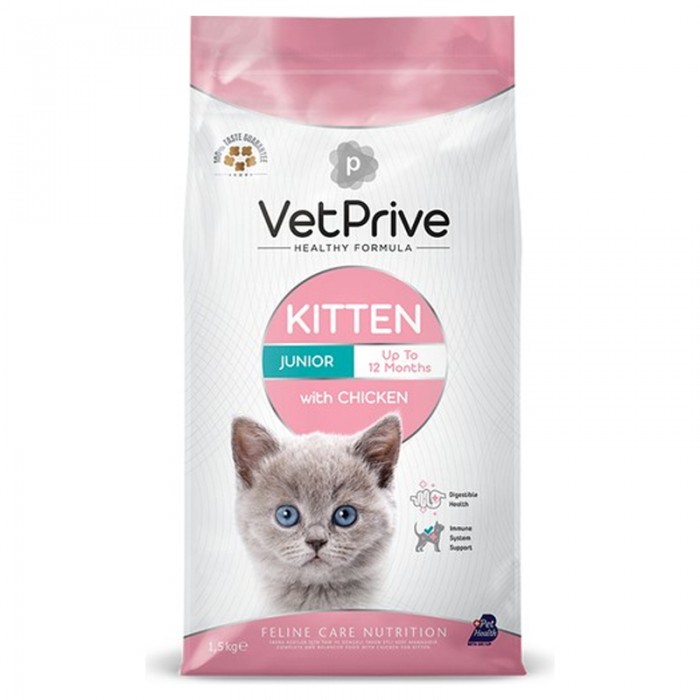 Vet Prive Yavru Kedi Maması Tavuklu 1,5 kg