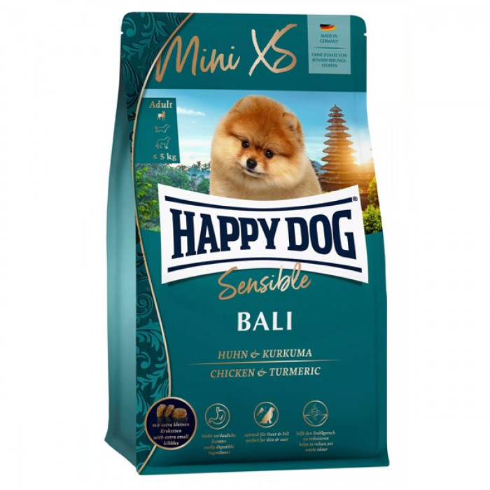 Happy Dog Sensible Bali Tavuklu Küçük Irk Köpek Maması 1.3kg