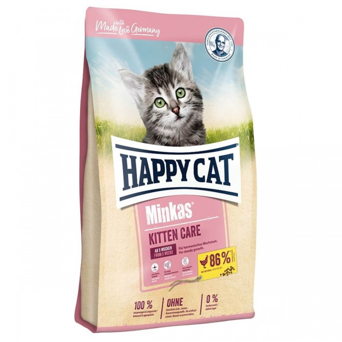 Happy Cat Minkas Kitten Care Geflügel Tavuklu Kedi Maması 1,5 Kg