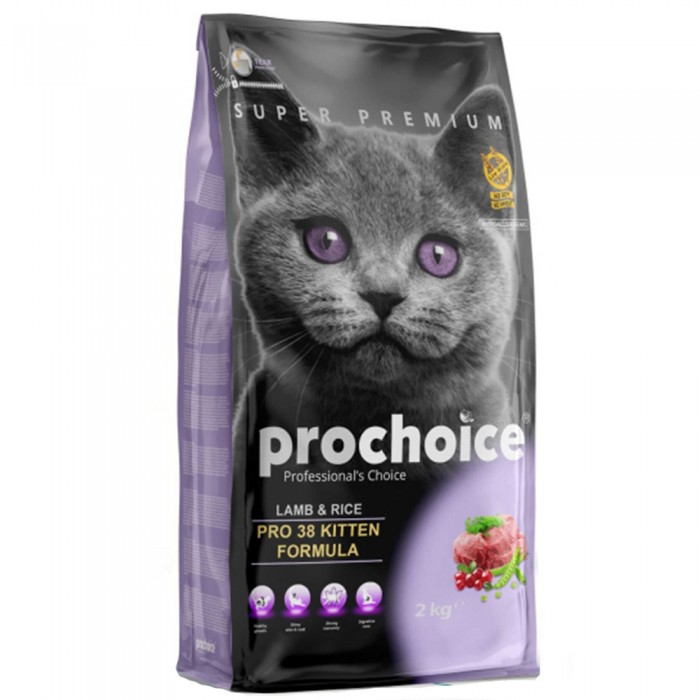 Prochoice 38 Kuzu Etli Pirinçli Yavru Kedi Maması 2 Kg