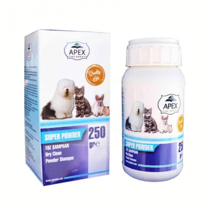 Apex Super Powder Kedi Ve Köpek Toz Şampuan 250 gr