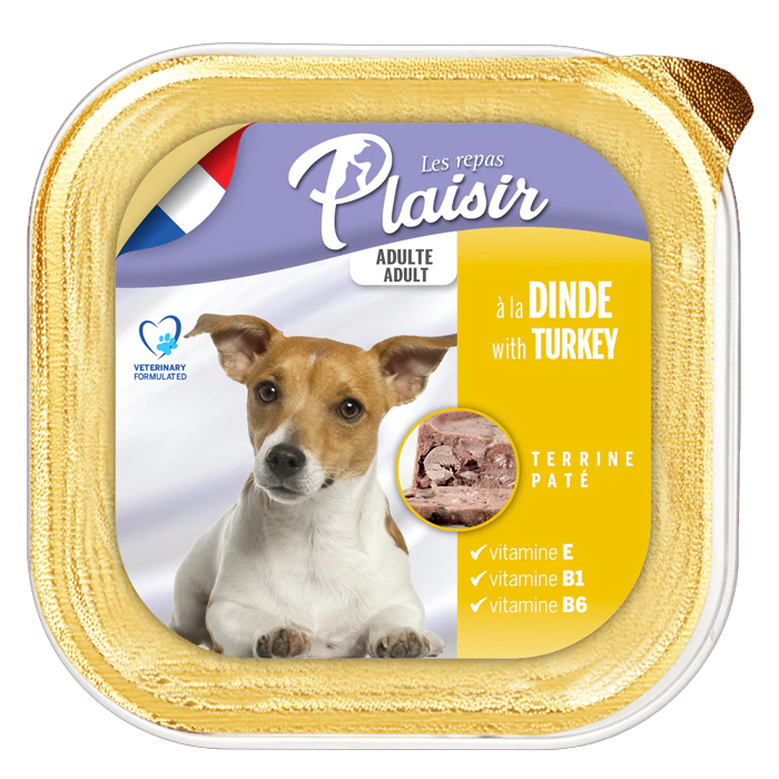 Plaisir Hindi Etli Pate Konserve Köpek Maması 150gr