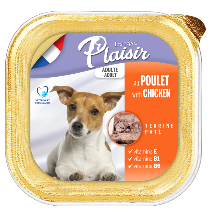 Plaisir Tavuk Etli Pate Konserve Köpek Maması 150gr