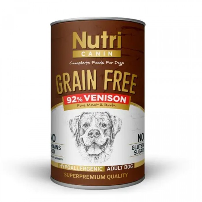 Nutri Canine Tahılsız Geyik Etli Patatesli Köpek Konservesi 400 Gr