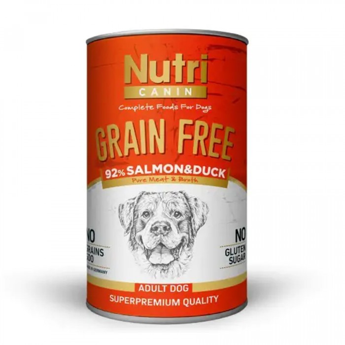 Nutri Canine Tahılsız Somonlu Ördekli Köpek Konservesi 400 Gr