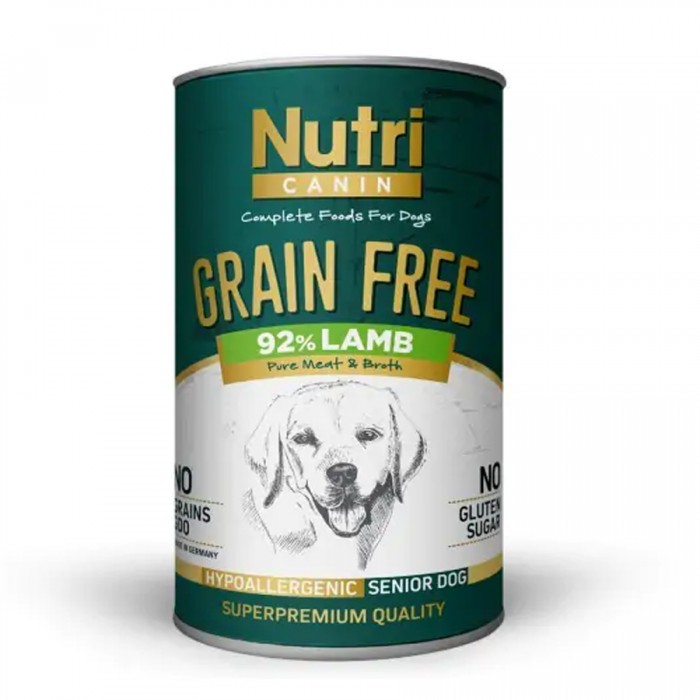 Nutri Canine Tahılsız Kuzulu Patatesli Yaşlı Köpek Konservesi 400 Gr