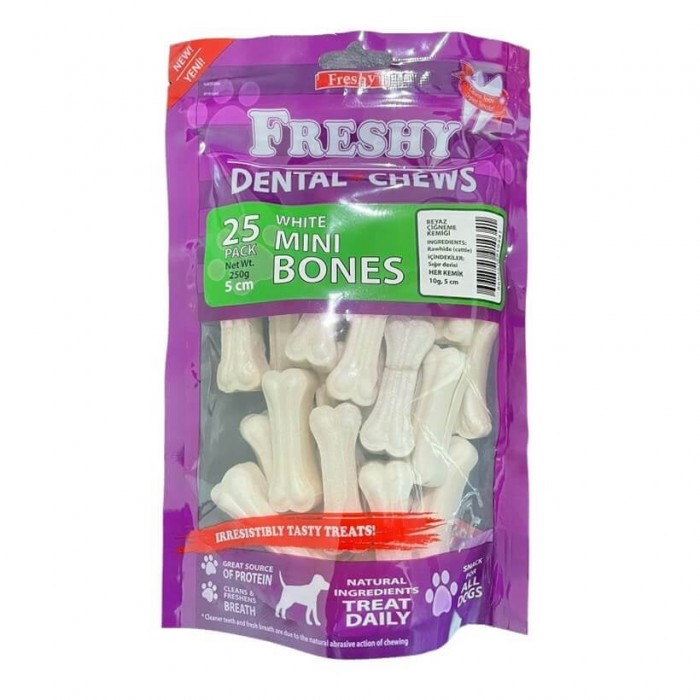 Freshy White Dental Bones 5 Cm 25 Li Paket