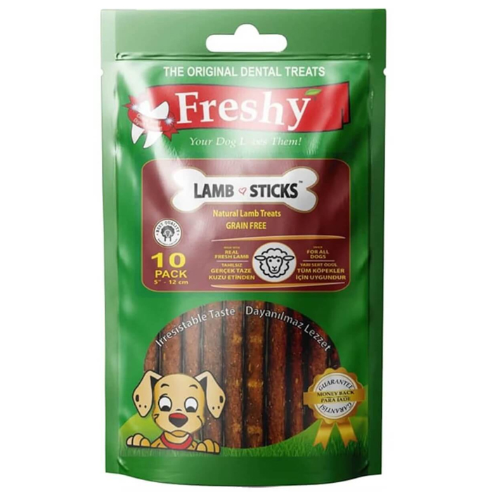 Freshy Lamb Sticks Tahılsız Kuzulu Çubuk Köpek Ödülü 100 gr 10 Adet