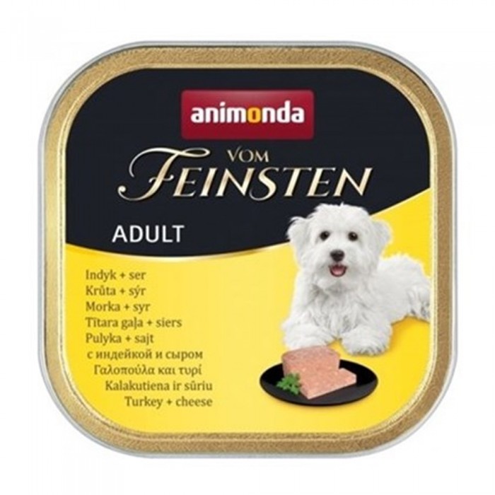 Animonda Vom Feinsten Light Lunch Hindili ve Peynirli Ezme Köpek Konservesi 150gr