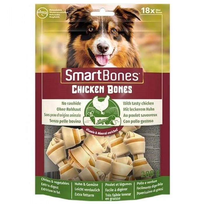 Smart Bones Tavuklu Düğümlü Küçük Irk Köpek Ödül Maması 288gr (18'li)