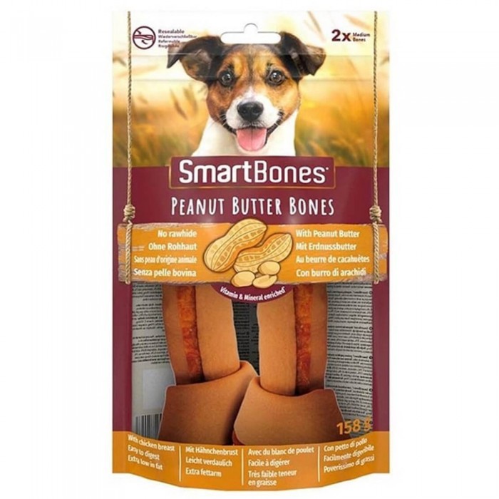 Smart Bones Fıstık Ezmeli Medium Köpek Ödül 158 Gr