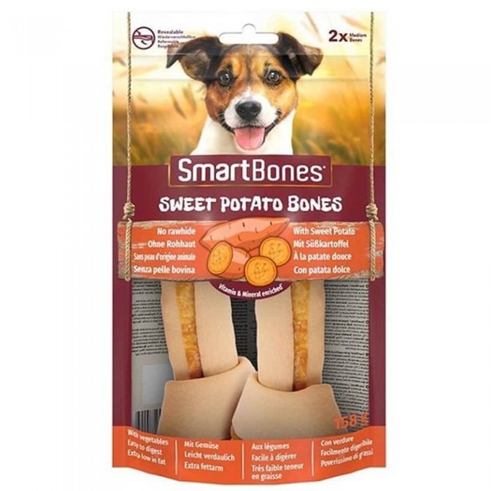 Smart Bones Tatlı Patatesli Medium Kemik Köpek Ödülü 2li 158 Gr.