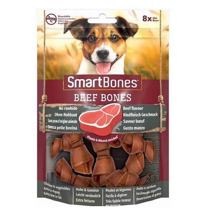 Smart Bones Biftekli Mini Kemik Köpek Ödülü 128 gr