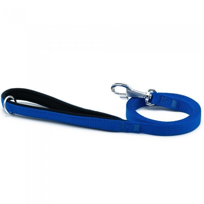 Doggie Dokuma Köpek Gezdirme Kayışı M 1.5x160cm Mavi
