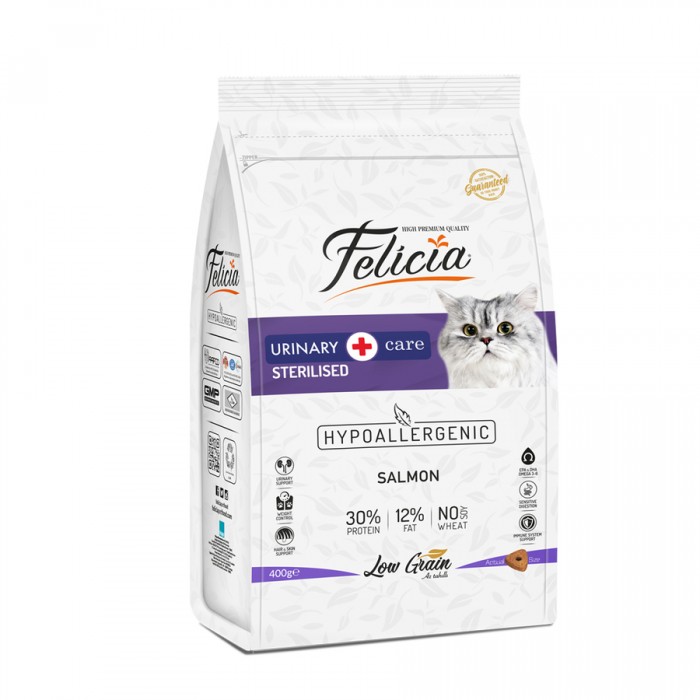 Felicia Az Tahıllı Somonlu Kısır Kedi Maması 400g