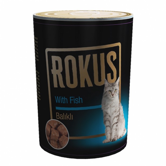 Rokus Yetişkin Kedi Konservesi Balıklı 410 Gr