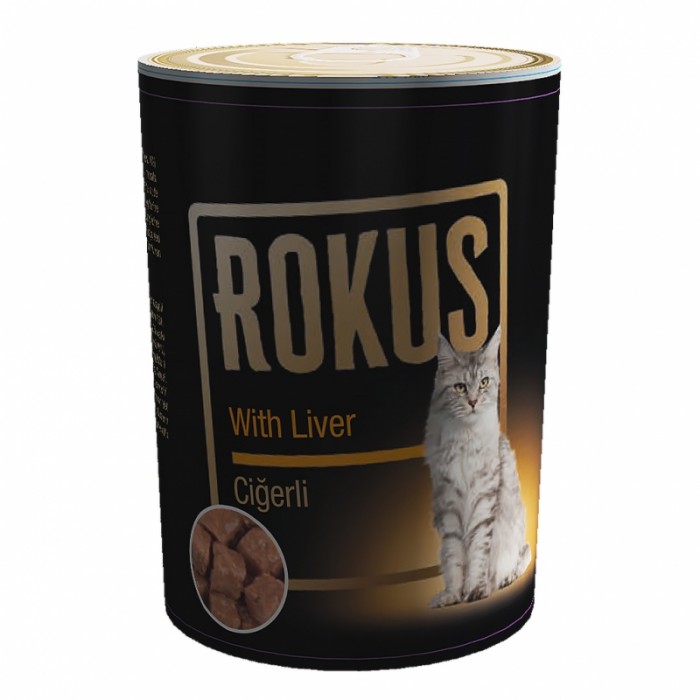 Rokus Yetişkin Kedi Konservesi Ciğerli 410 Gr