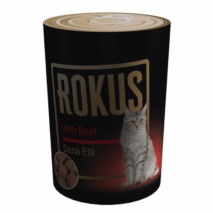 Rokus Yetişkin Kedi Konservesi Dana Etli 410 Gr