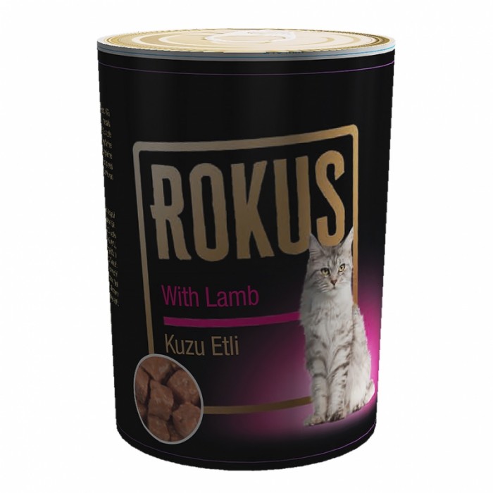 Rokus Yetişkin Kedi Konservesi Kuzu Etli 410 Gr