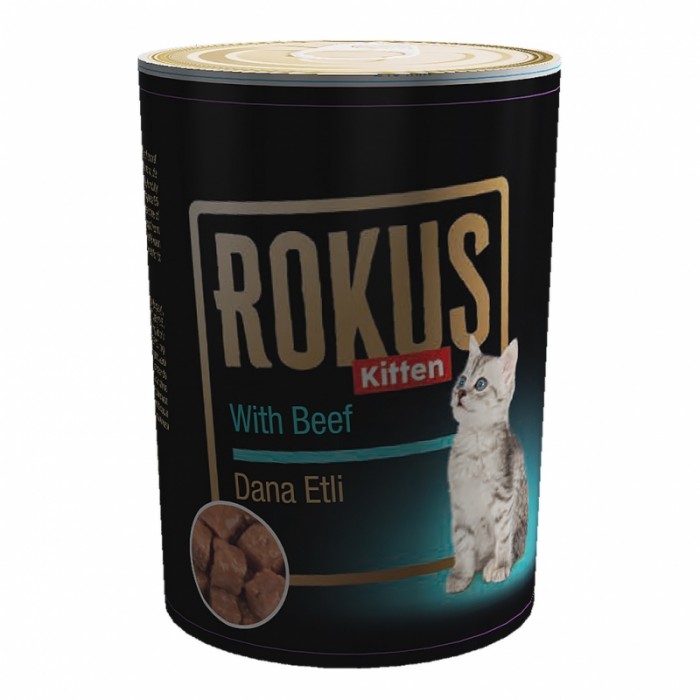 Rokus Yavru Kedi Konservesi Dana Etli 410 Gr