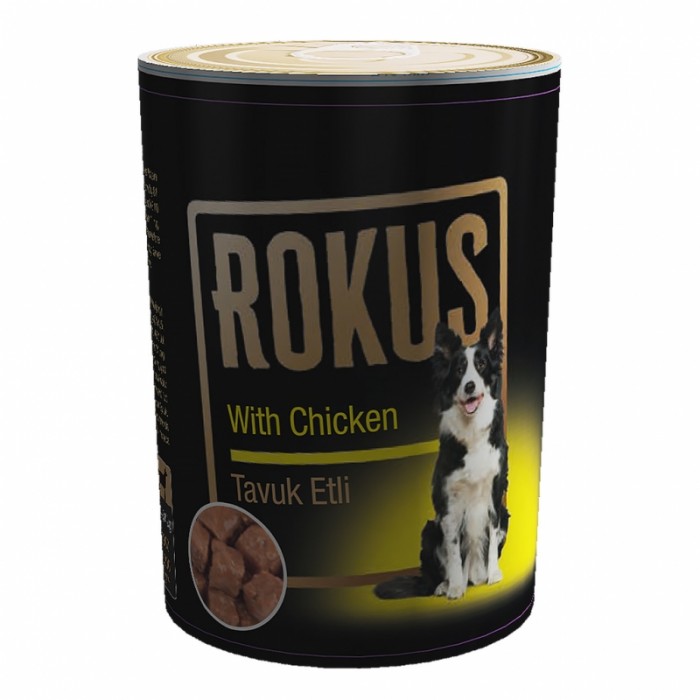 Rokus Yetişkin Köpek Konservesi Tavuklu 410 Gr