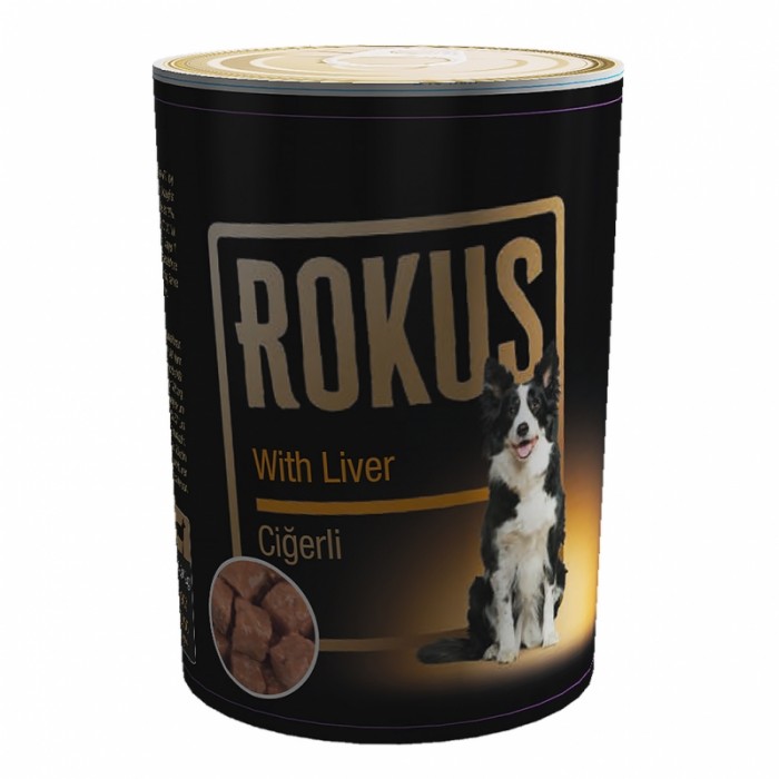 Rokus Köpek Konservesi Ciğerli 410 Gr