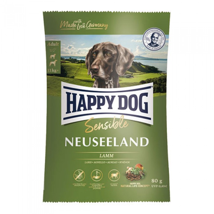 Happy Dog Sensible Neuseeland Hassas Kuzulu Köpek Maması 80 gr