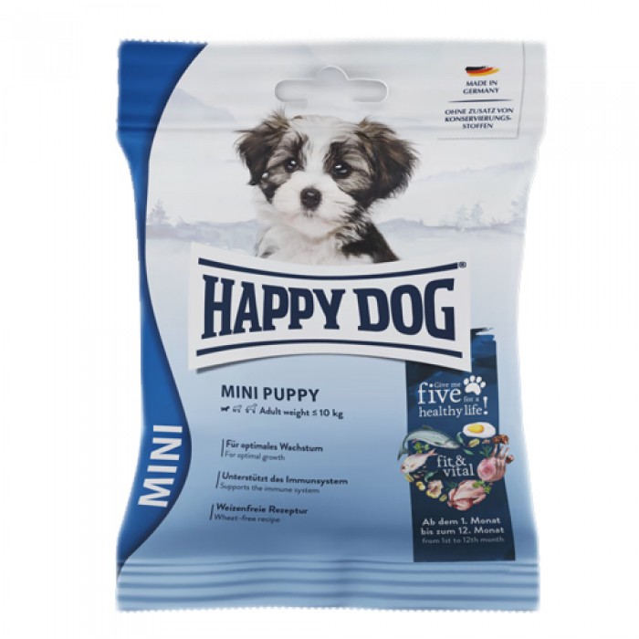 Happy Dog Mini Baby & Junior Tavuklu Küçük Irk Yavru Köpek Maması 80 gr