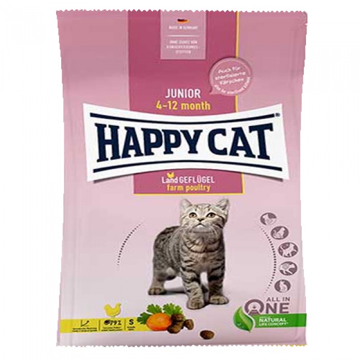 Happy Cat Junior Tavuklu 6-12 Aylık Yavru Kedi Maması 80 gr