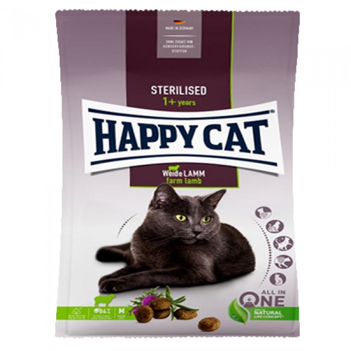 Happy Cat Sterilised Kuzulu Kısır Kedi Maması 80 gr