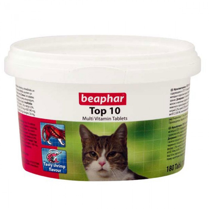 Beaphar Top 10 Kedi Vitamin Tablet 180 tablet