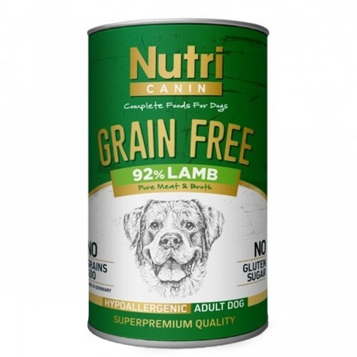 Nutri Canin Tahılsız Kuzu Etli Patatesli Köpek Konservesi 400 Gr