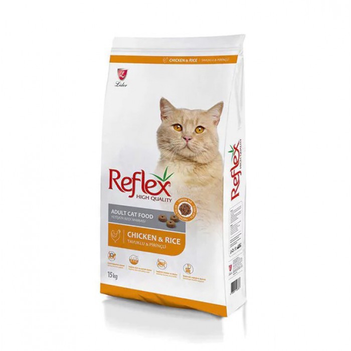 Reflex Tavuklu ve Pirinçli Yetişkin Kedi Maması 15kg