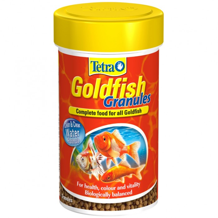 Tetra Goldfish Granules Japon Balıkları için Garanül Yem 100 ml