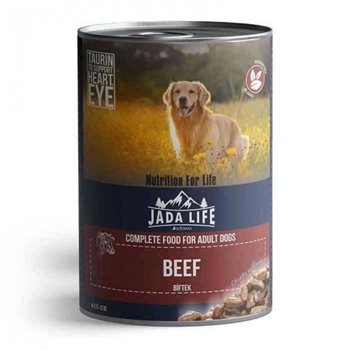 Jada Life Biftekli Köpek Konserve Maması Parça Etli 415gr