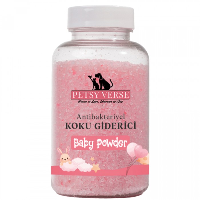 Petsy Verse Antibakteriyel Kedi Kumu Koku Giderici Bebek Pudrası 220 Gr