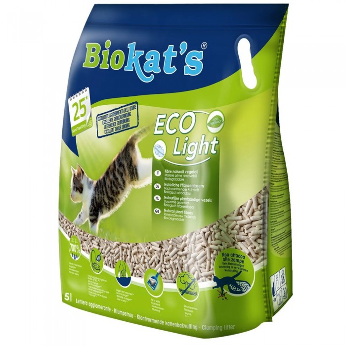 Biokats Pelet Eco Light Kokusuz Kedi Kumu 5lt