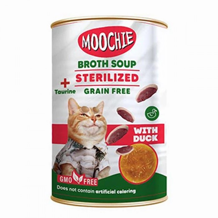 Moochie Ördekli Tahılsız Kısırlaştırılmış Kedi Çorbası 135ml