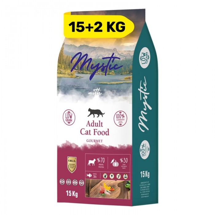 Mystic Gourmet Yetişkin Kedi Maması 15+2kg Bonus