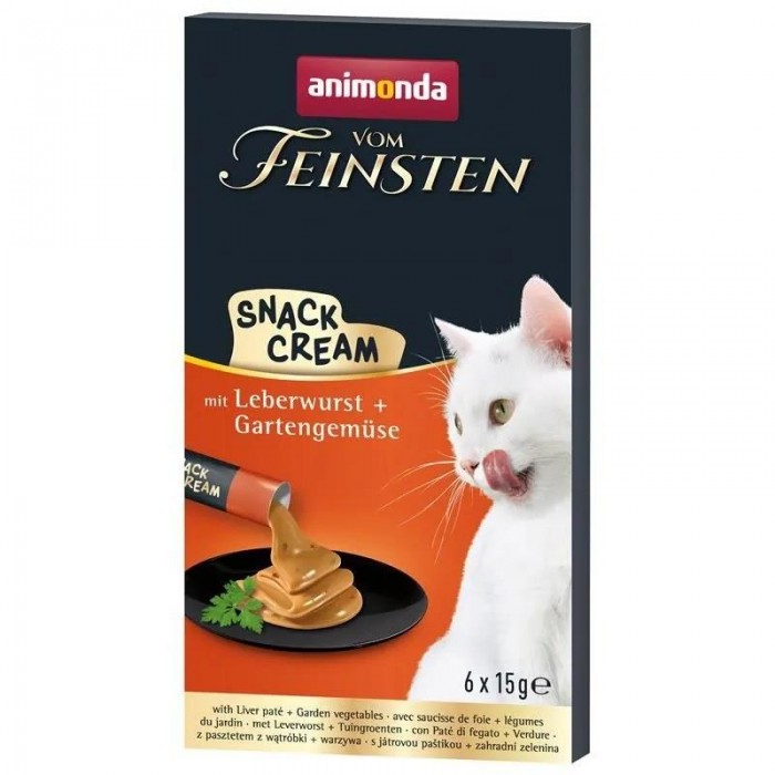 Animonda Snack Carny Karaciğer Ezmeli Kedi Kreması 6x15 gr